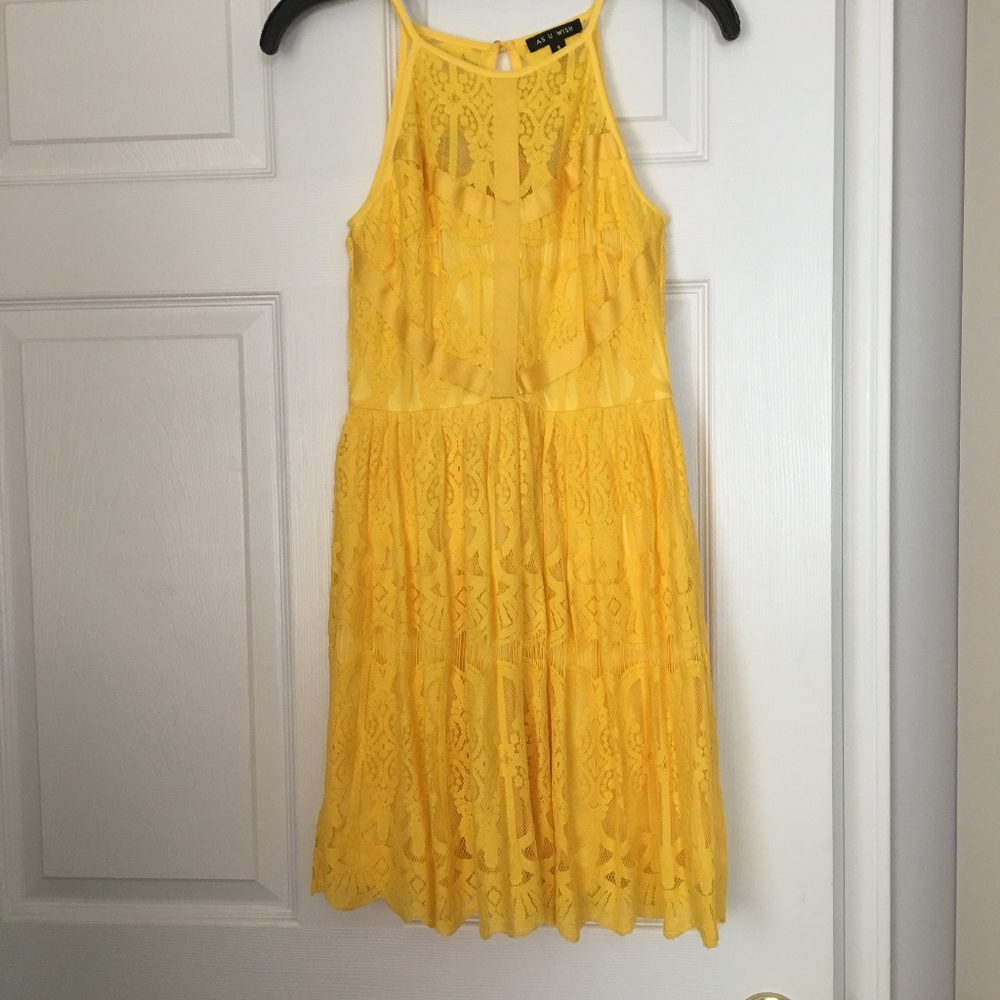 As U Wish Yellow Dress
